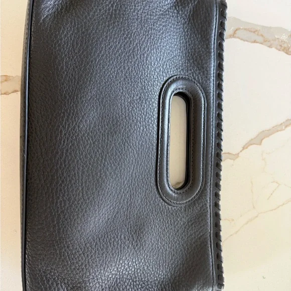 Michael Kors Black Leather Wristlet Clutch - Picture 2 of 6